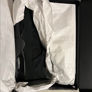 Men's Black Sneakers Jordan 4 black cat size 13
